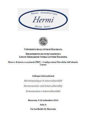 Locandina Ermeneutica e interculturalità