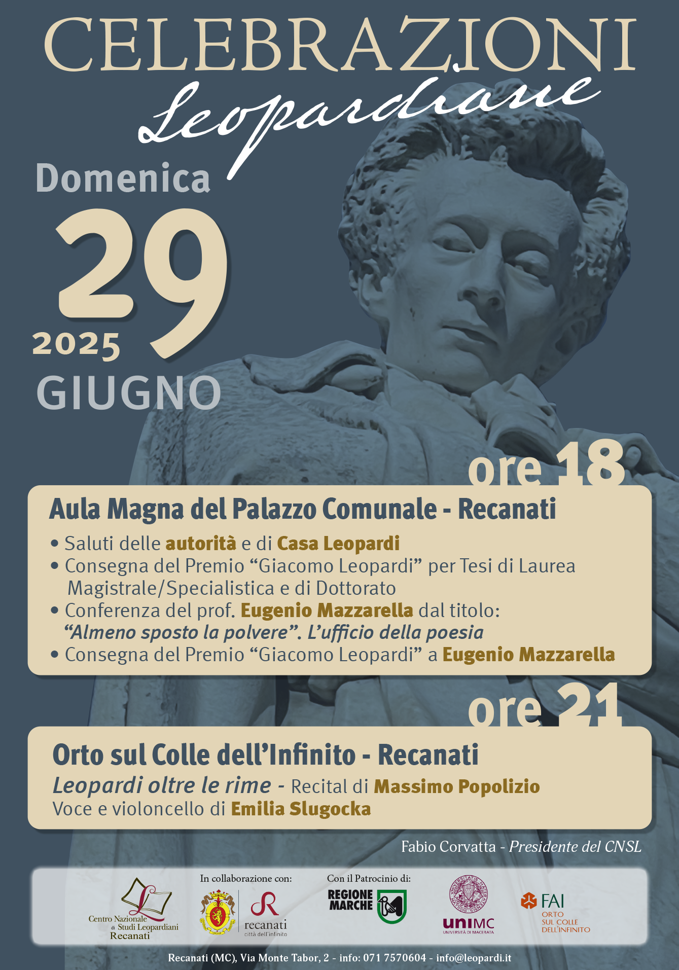 Celebrazioni Leopardiane 2025