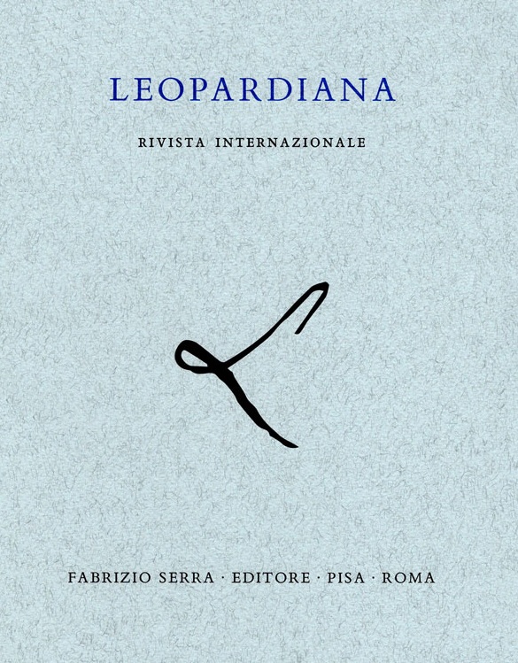 Leopardiana. Rivista internazionale - IV, 2025