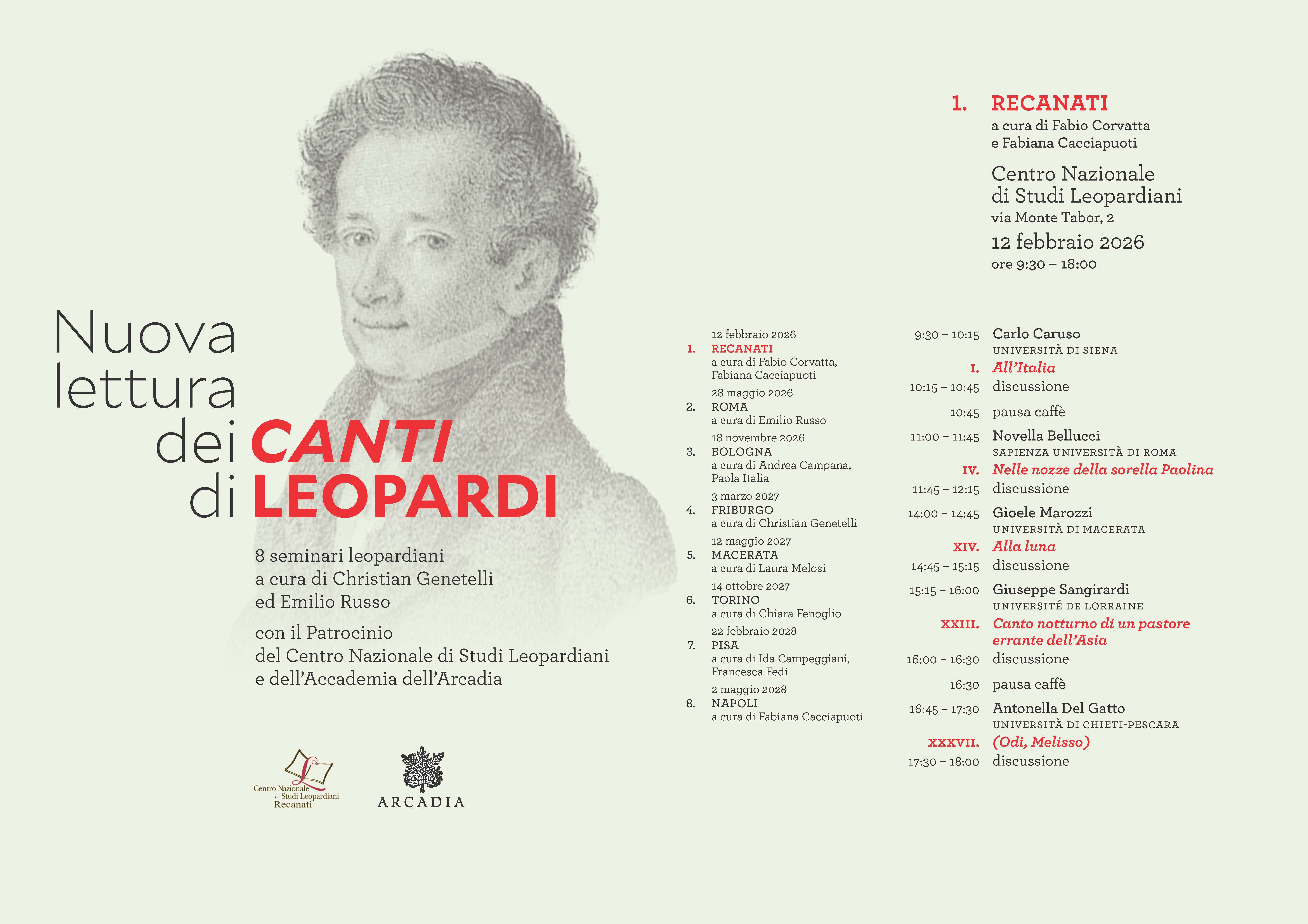 Lettura dei Canti