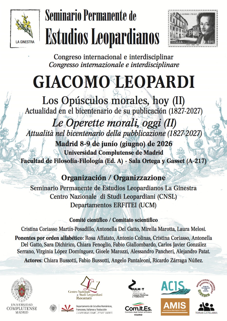 Los Opúsculos morales, hoy (II) / Le Operette morali, oggi (II)