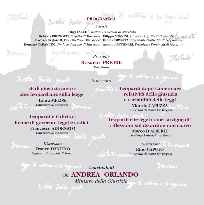 Locandina Ius Leopardi