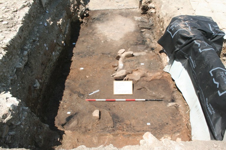 4_Pollentia-Urb Salvia, La forgia di etÖ repubblicana nel lato nord del foro.JPG 4