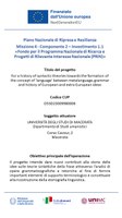 PRIN 2022 - For a history of syntactic theories towards the formation of the concept of the 'language' between metalanguage, grammarand history of european and extra-european ideas