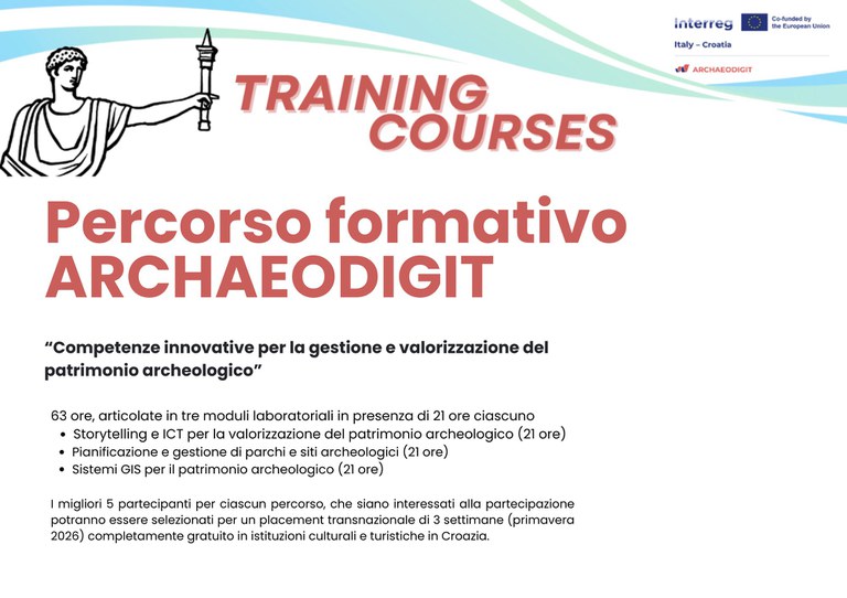 Aperte le candidature per il corso gratuito su turismo sostenibile e valorizzazione archeologica