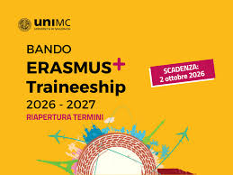 Bando Erasmus+ Traineeship a.a. 2026/2027