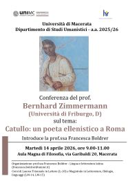 Conferenza "Catullo: un poeta ellenistico a Roma"
