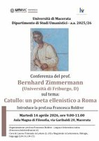 Conferenza "Catullo: un poeta ellenistico a Roma"