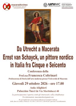 Conferenza "Da Utrecht a Macerata Ernst van Schayck, un pittore nordico in Italia fra Cinque e Seicento"