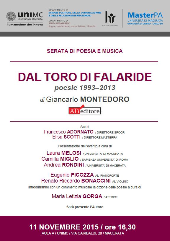Locandina Poesia e musica