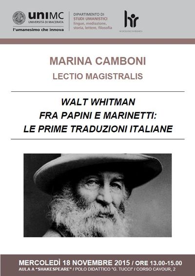 Locandina Lectio Marina Camboni