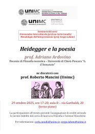 Heidegger e la poesia