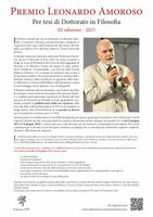 Premio per tesi di dottorato in Filosofia