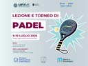 Torneo e lezioni di padel - 9 e 10 luglio!