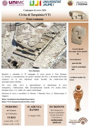 VI campagna di scavo alla Civita di Tarquinia